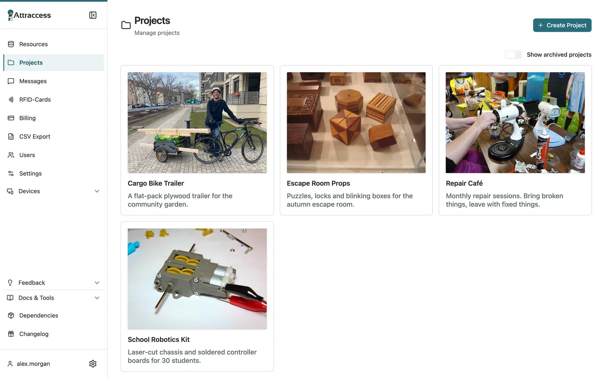 Projects & teams